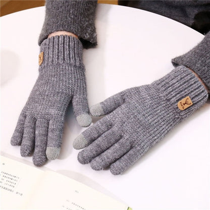 Men's Fleece Touchscreen Knit Gloves