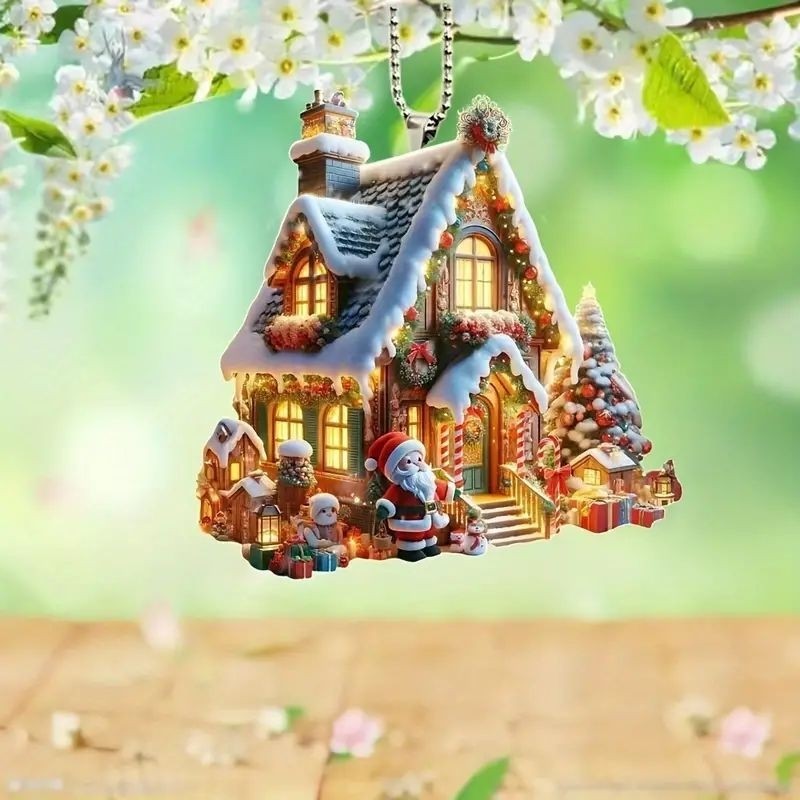 Santa Claus Acrylic Car Hanging Ornament