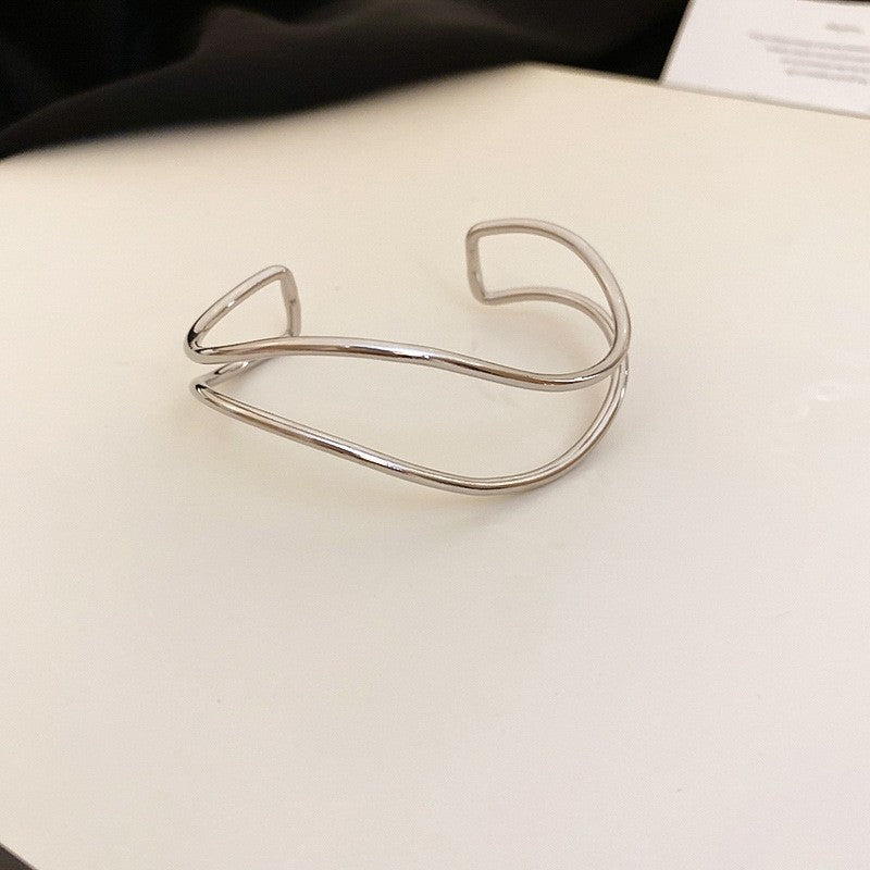 Metal Irregular Opening Bracelet