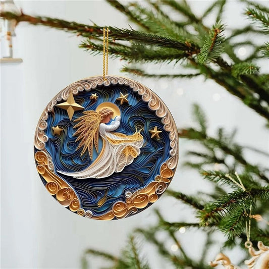 Round Colorful Car Ornament Party Decor Pendant