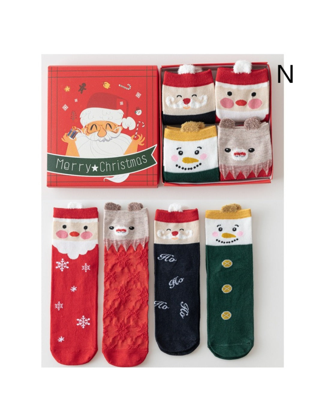 Rufia - Christmas Socks Gift Box Set - Cute &amp; Festive