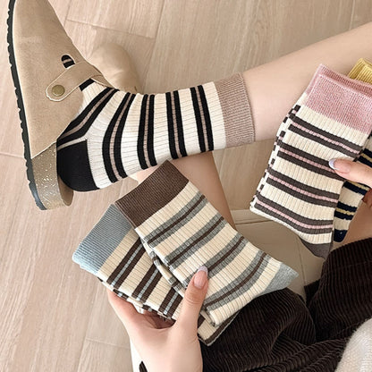 Rufia - Striped Women's Socks for Fall &amp; Winter