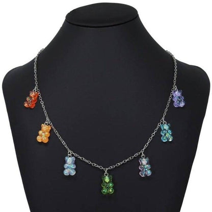 Sky Madrid Teddy Bear Pendant Necklace