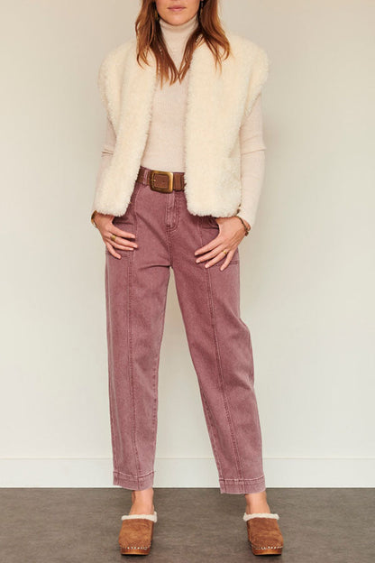 Faux fur vest