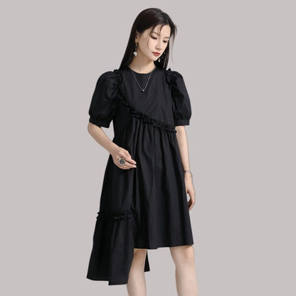 Puffed Sleeve Dress