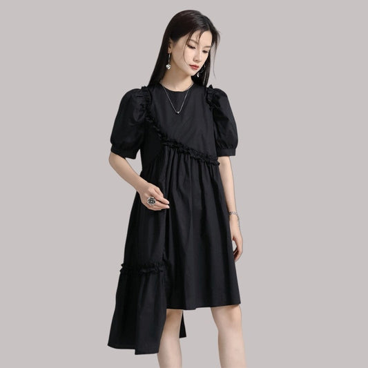 Puffed Sleeve Dress