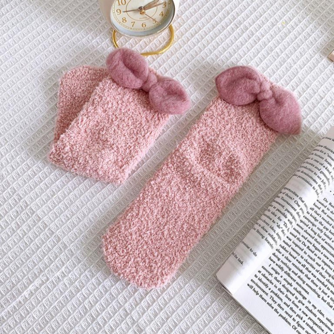 Rufia - Colorful Bowknot Toweling Socks