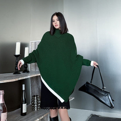 Irregular Batwing Sleeve Sweater