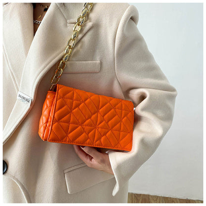 Women's Simple Thick Chain One Shoulder Underarm Handbag