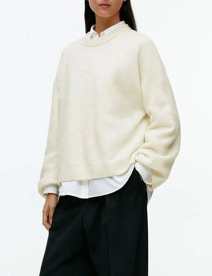 Fall Crew Neck Casual Thicken Warm Sweater