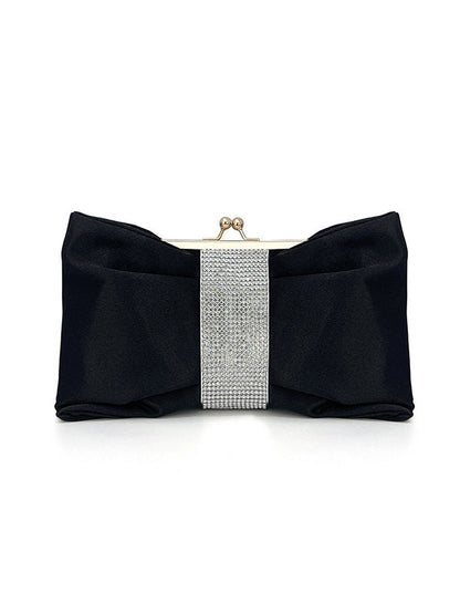 Chains Contrast Color Pleated Split-Joint Evening Bags&Clutches