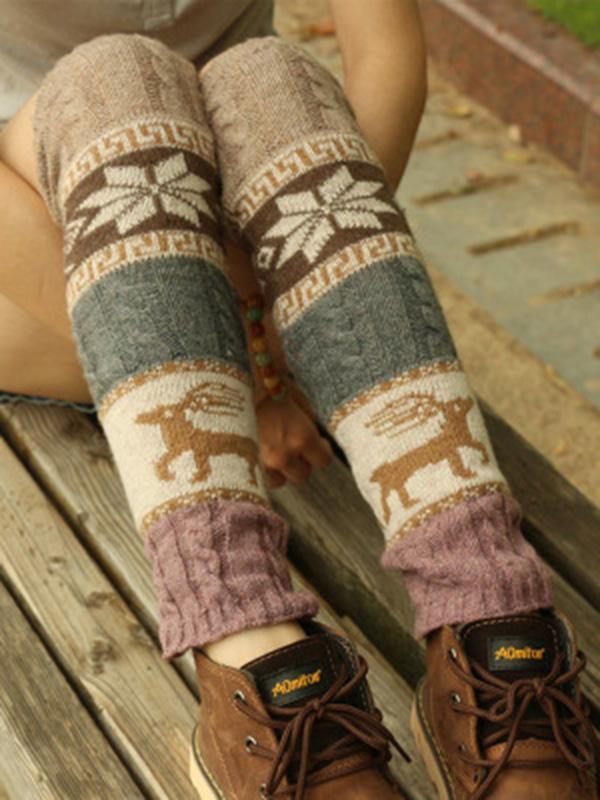 Bohemia Knitting Over Knee-High 4 Colors Leg Warmer Stocking