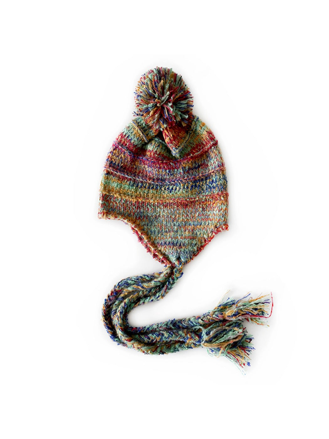Haila - Women’s Colorblock Knit Earflap Beanie