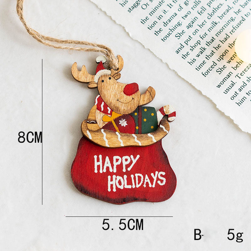 Cute Merry Christmas Tree Wall Hanging