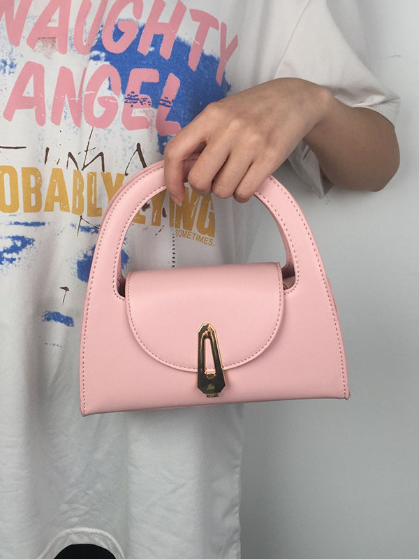 Hollow Solid Color Crossbody Bags