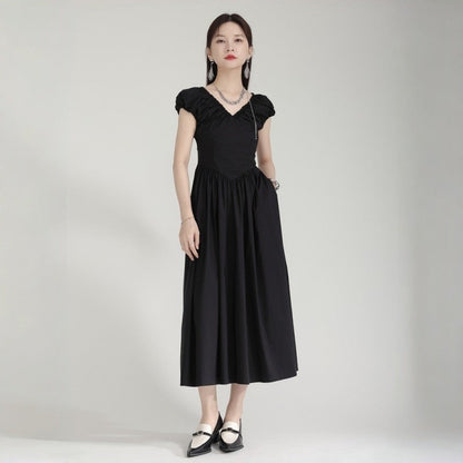 Sleeveless Pleated Maxi Dress