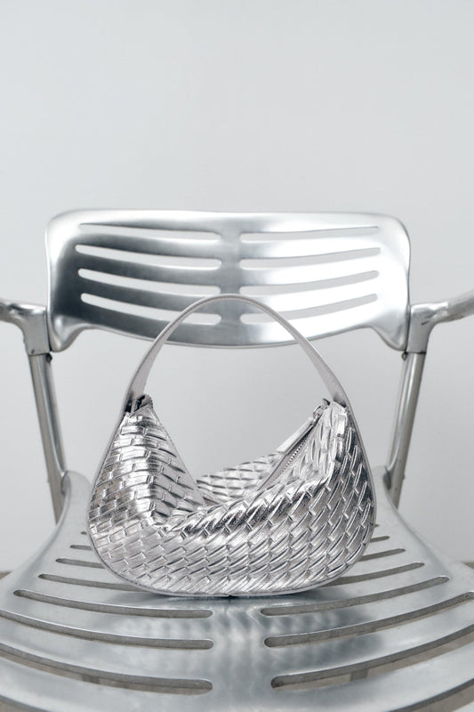 WOVEN EFFECT HANDBAG