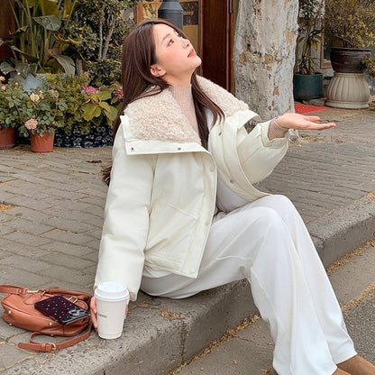 Short Fur Collar Cotton Jacket