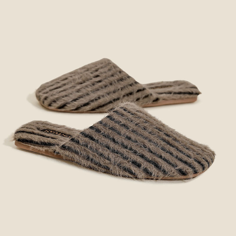 Fuzzy Plush Warm No-Slip Home Slippers