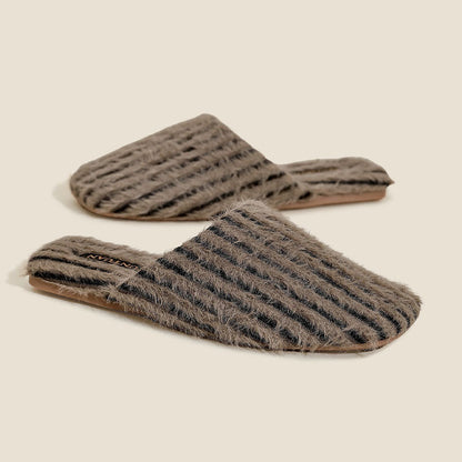 Fuzzy Plush Warm No-Slip Home Slippers