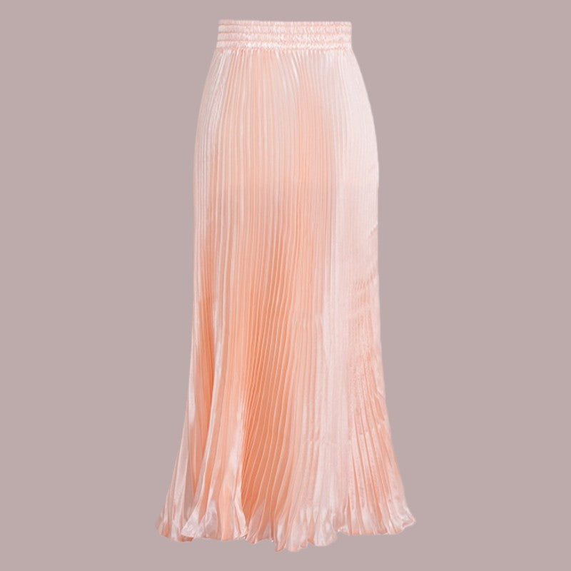 Long Accordion Pleated Skirt