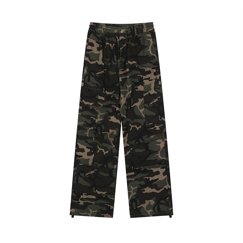 Camouflage Cargo Joggers Adjustable Ankle Cuff Men's Outdoor Style