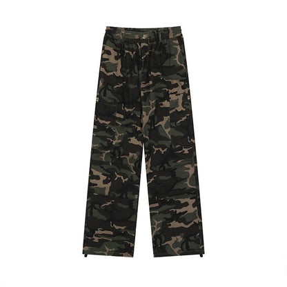 Camouflage Cargo Joggers Adjustable Ankle Cuff Men's Outdoor Style