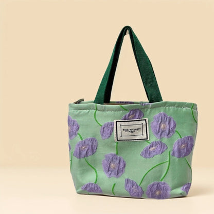 Small Colorblock Jacquard Handbag