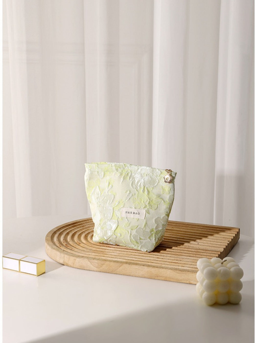 Cosbai - Coin Purse &amp; Cosmetic Bag with Floral Prints - 2 Sizes