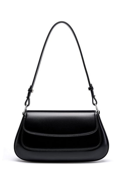High Grade Leather Shoulder Bag With Dual Flap