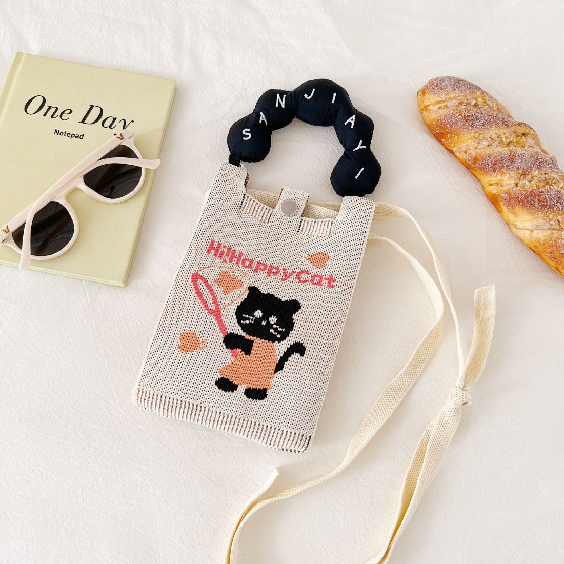 Cosbai - Mini Knitted Crossbody &amp; Handbag