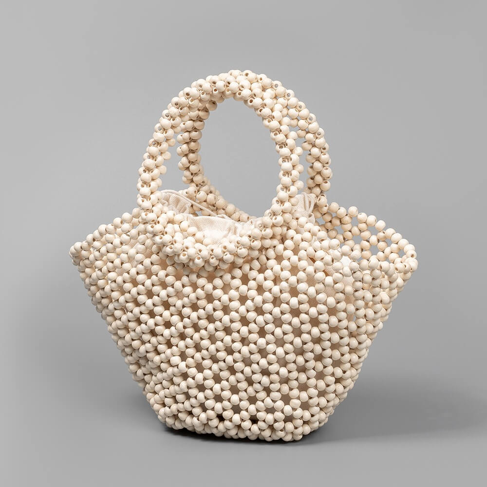 Casual Handmade Beach Hollow Out Bead Bag