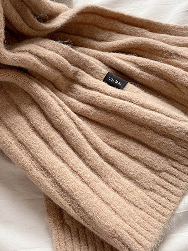 Casual Simple 5 Colors Knitting Scarf