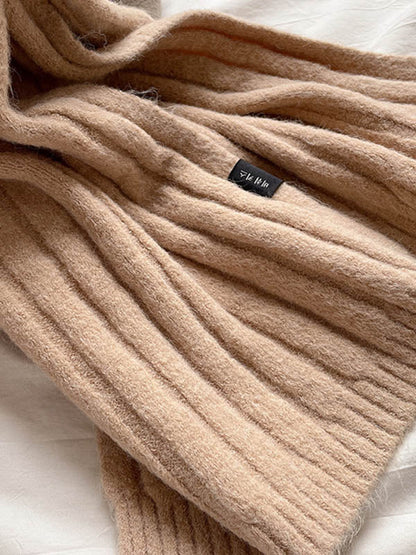 Casual Simple 5 Colors Knitting Scarf