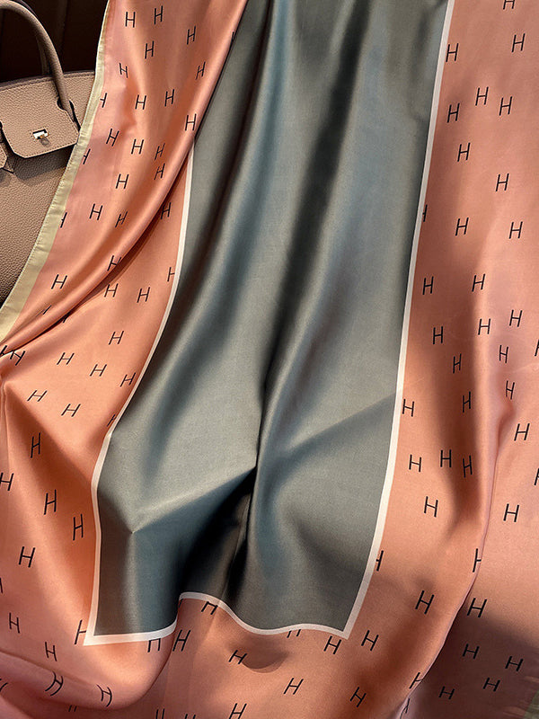 Letter Print Sun Protection Shawl&Scarf