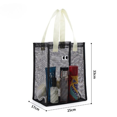 Eyes Large Capacity Mesh Handbags