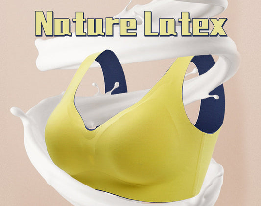 Libra Best Friend Sports Bra Female Seamless Gathering Sleep Bra Adjustable Yoga Vest Breathable Natural Latex Sport Bra