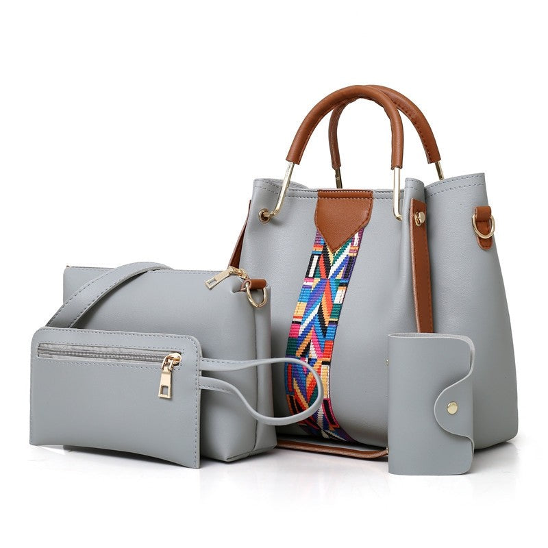 Fashion Four-Piece Mother Bag Handheld One Shoulder Messenger Bag