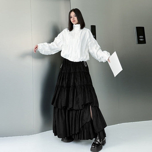 Loose Fleece Lined Cake Skirt