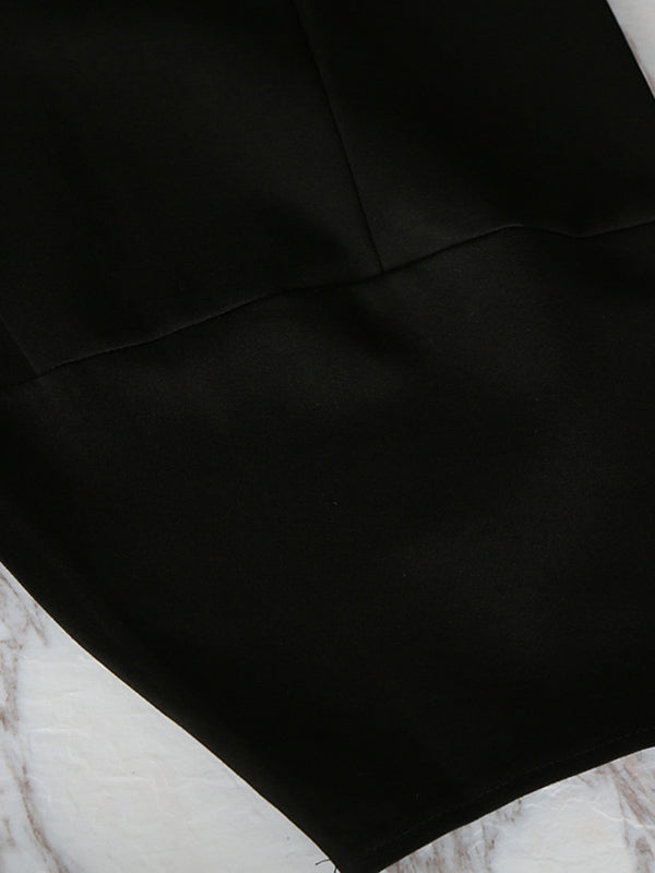 Simple Loose Solid Color Elasticity Knickerbockers