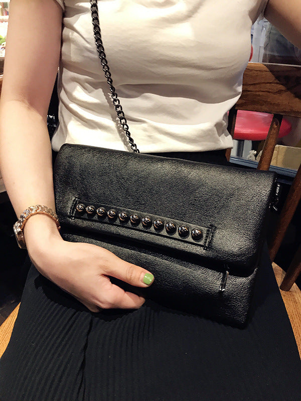 Geometric Rivet Split-Joint Bags Handbags