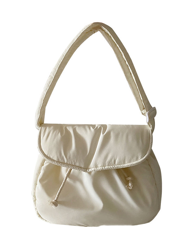 Simple Casual Solid Color Soft Bags Accessories