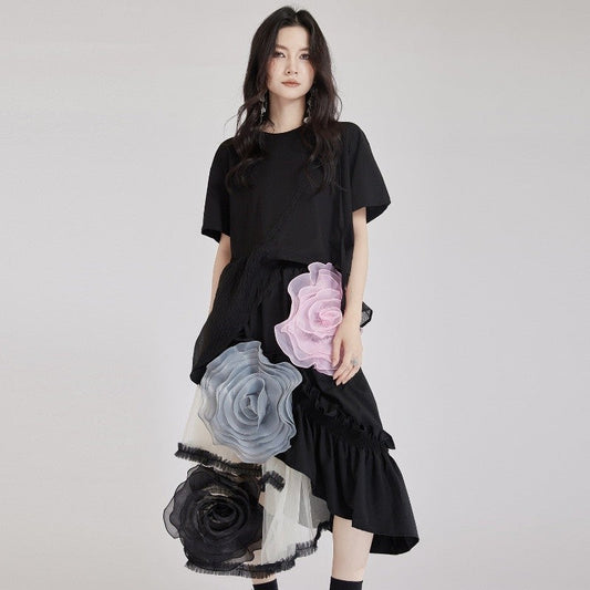 Mesh Tulle Midi Skirt