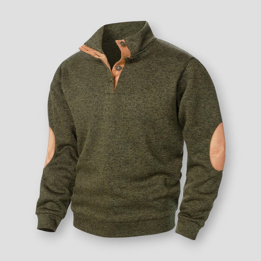 Cheng: Autumn And Winter Men'S Stand Collar Long Sleeve Casual Knitted Sweater Top