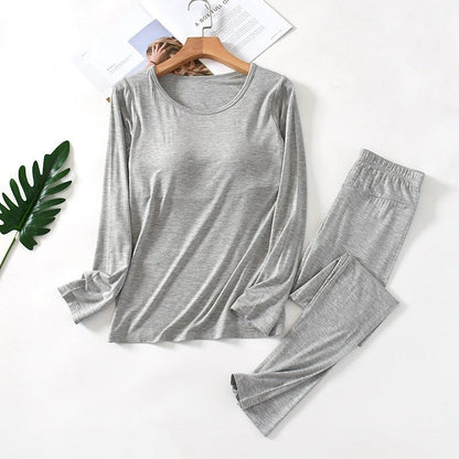 Padded Sleepwear Set With Built In Bra