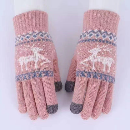 Kids Finger Touchscreen Knitted Gloves