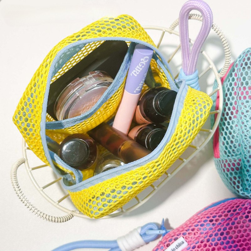 Color Block Square Mini Make Up Bags
