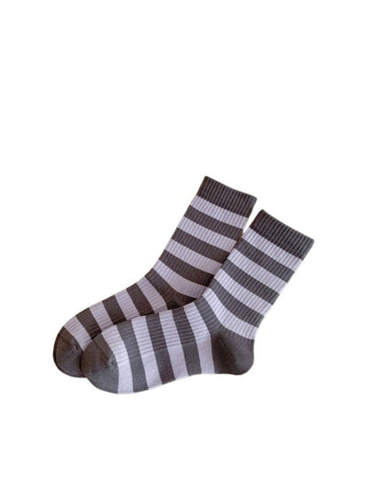 Rufia - Minimalist Fresh Stripe Mid-Calf Capsule Socks