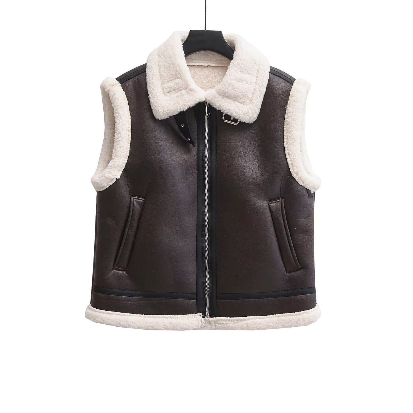 Fur Leather Vest