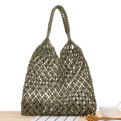 Crochet Market Bag Beach Bag With Net
